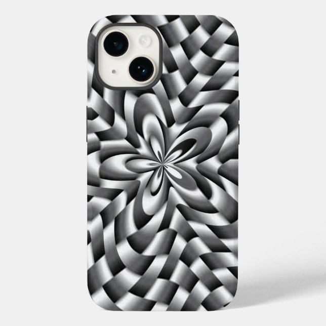 Stainless Steel Flower Weave Case-Mate iPhone Case (Back)