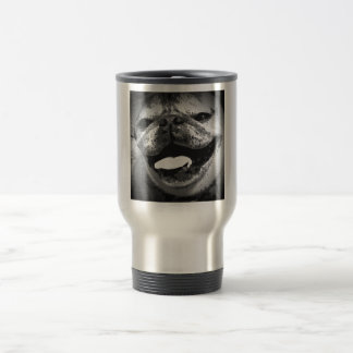 Stainless Steel Gus the Pug Travel Mug