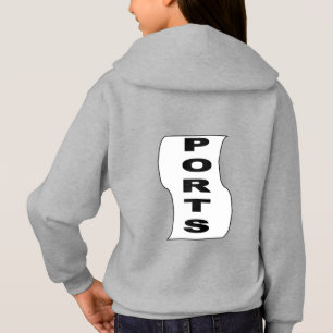 Stainless steel hooded trim back girls DESIGN SPOR Hoodie
