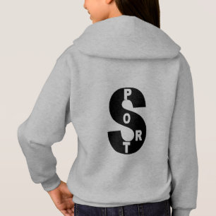 Stainless steel hooded trim back girls DESIGN SPOR Hoodie