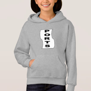Stainless steel hooded trim girls DESIGN SPORT Hoodie
