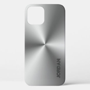 Stainless Steel Look iPhone 12 Case
