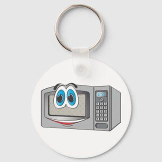 Stainless Steel Male Microwave Cartoon Keychain