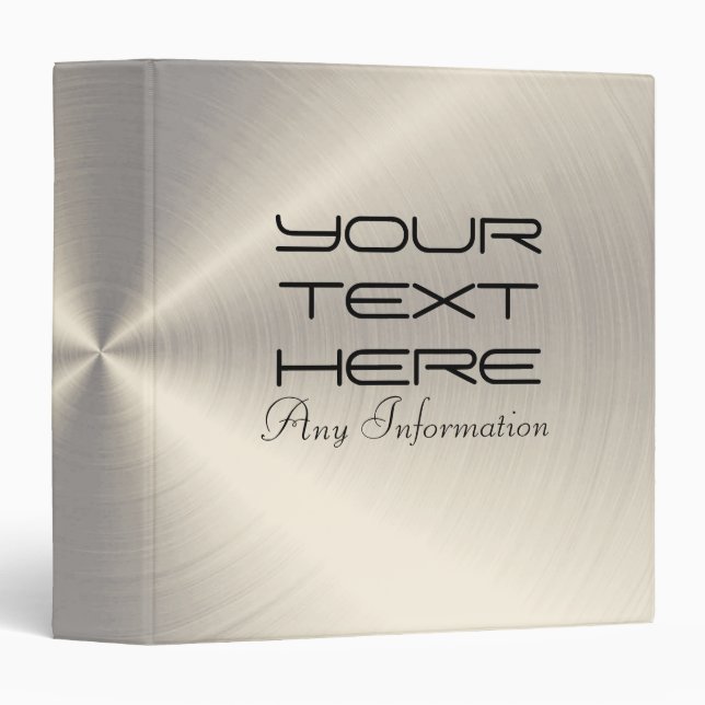 Stainless Steel Metal Binder (Front/Spine)