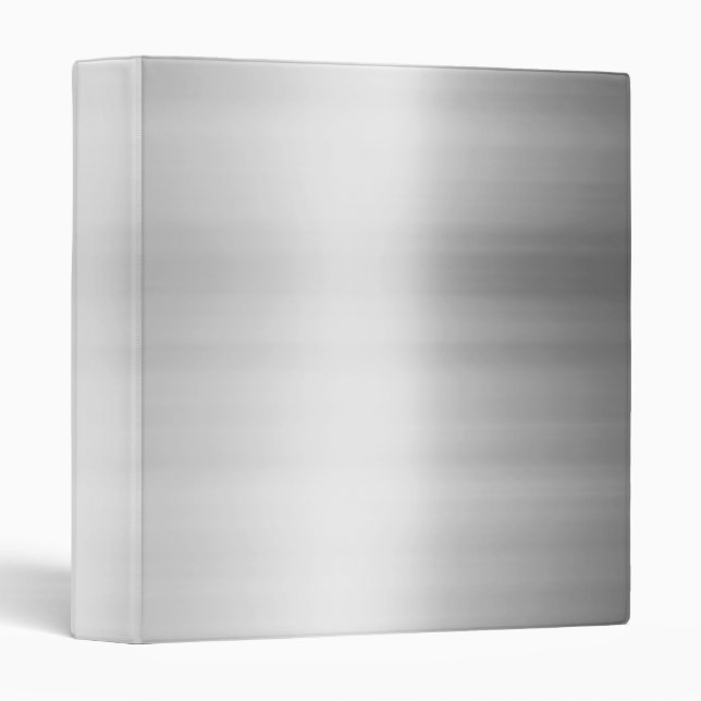 Stainless Steel Metal Look Binder (Front/Spine)