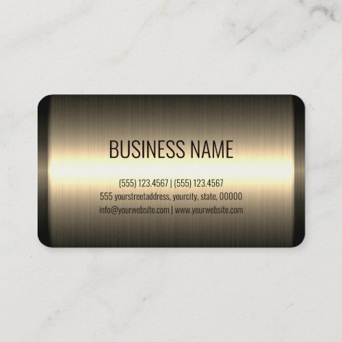 Stainless Steel Metal Look Business Card
