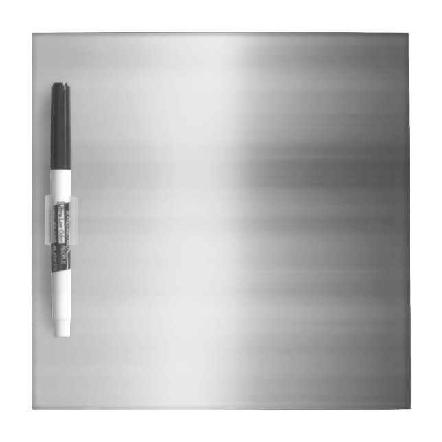 Stainless Steel Metal Look Dry Erase Board (Front)