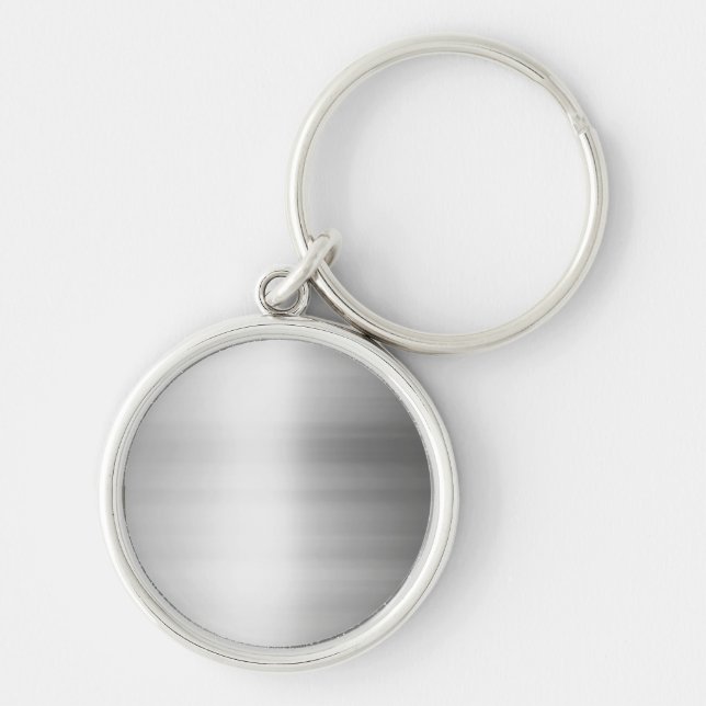 Stainless Steel Metal Look Keychain (Front)