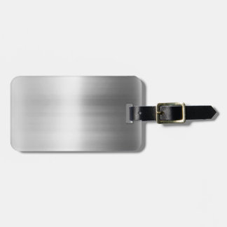 Stainless Steel Metal Look Luggage Tag