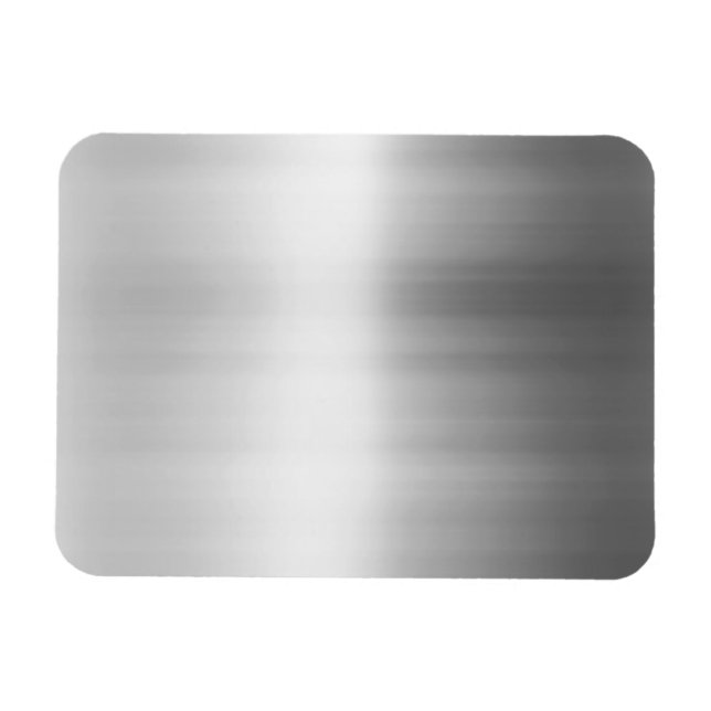 Stainless Steel Metal Look Magnet (Horizontal)