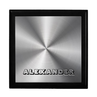 Stainless Steel Metal Pattern-Custom Text Gift Box