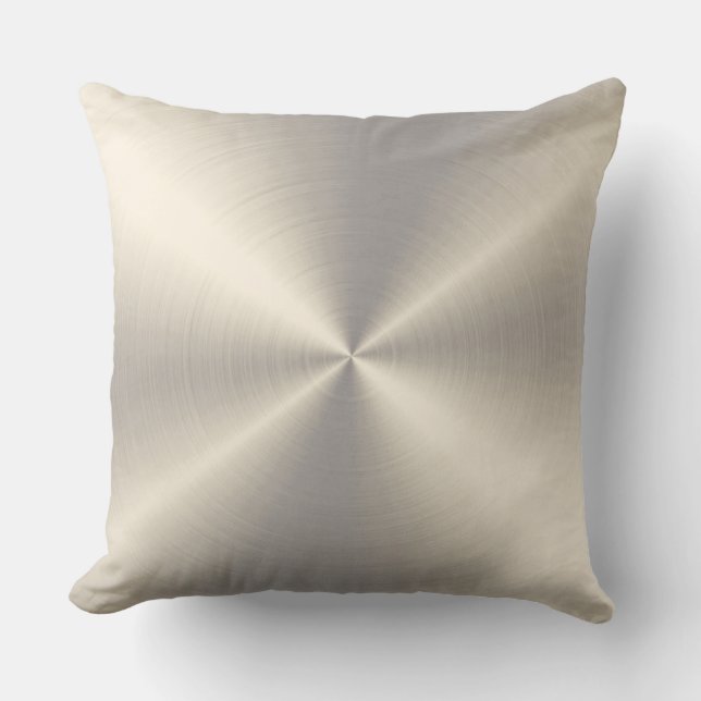 Stainless Steel Metal Throw Pillow (Front)