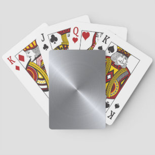 Stainless Steel Polished Metallic Look Poker Cards