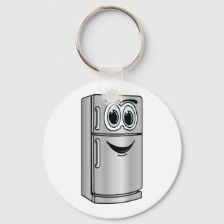 Stainless Steel Refrigerator Cartoon Keychain