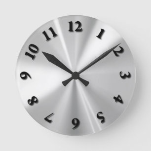 Stainless Steel Round Clock