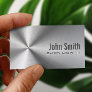 Stainless Steel Safety Engineer Business Card