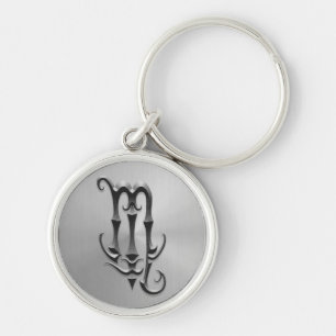 Stainless Steel Scorpio Symbol Keychain
