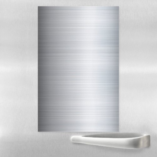 Stainless Steel Silver Metal Look Magnetic Dry Erase Sheet