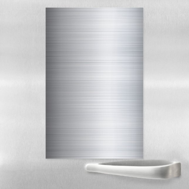 Stainless Steel Silver Metal Look Magnetic Dry Erase Sheet (In Situ)