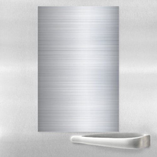 Stainless Steel Silver Metal Look Magnetic Dry Erase Sheet