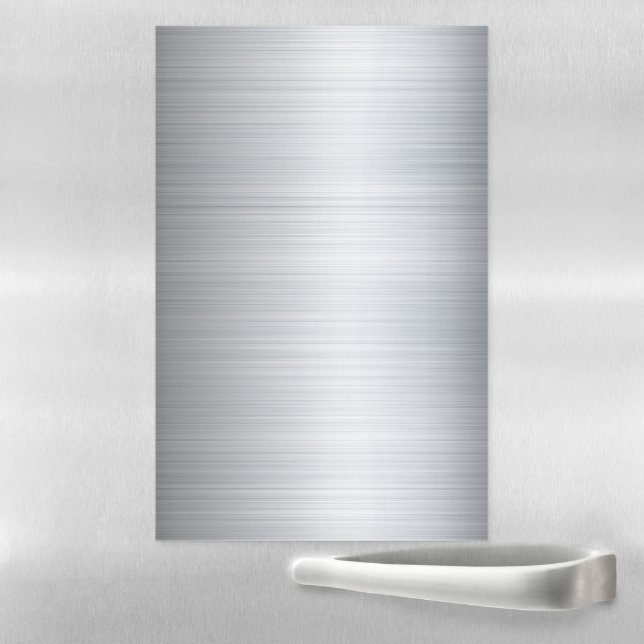 Stainless Steel Silver Metal Look Magnetic Dry Erase Sheet (In Situ)