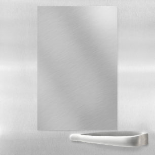 Stainless Steel Silver Metal Look Magnetic Dry Erase Sheet