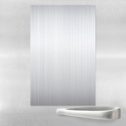 Stainless Steel Silver Metal Look Magnetic Dry Erase Sheet