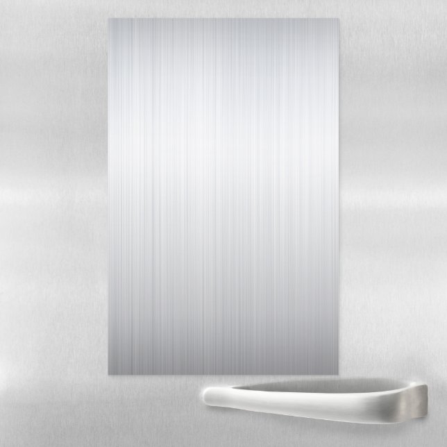 Stainless Steel Silver Metal Look Magnetic Dry Erase Sheet (In Situ)