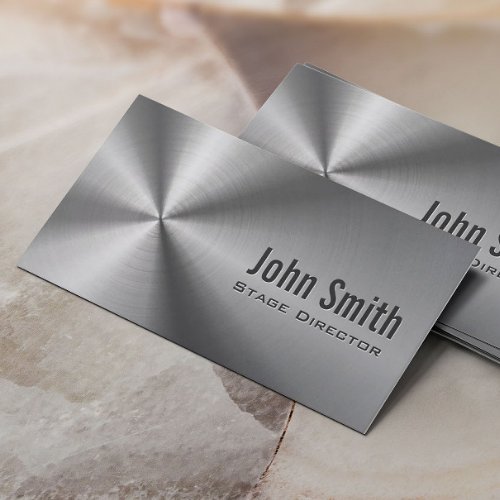 Stainless Steel Stage Director Business Card