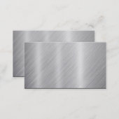 Stainless Steel texture "Blank" Business Card (Front/Back)