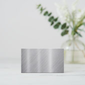 Stainless Steel texture "Blank" Business Card (Standing Front)