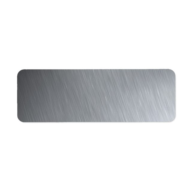 Stainless steel texture with lighting highlights label (Front)
