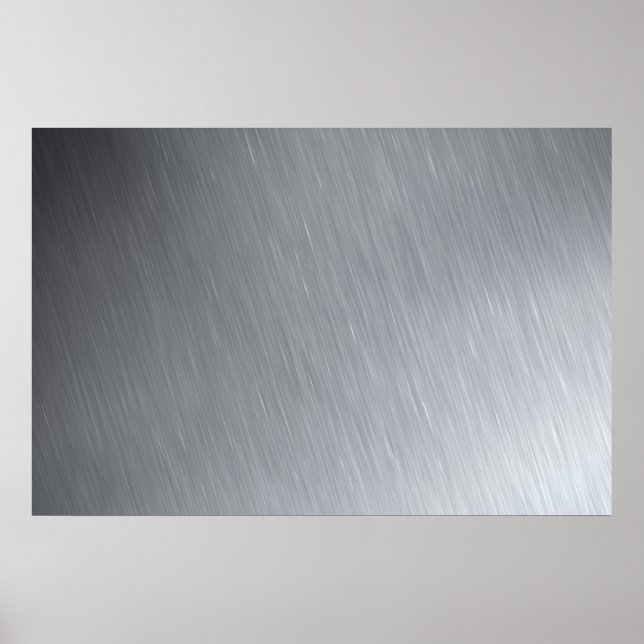 Stainless steel texture with lighting highlights poster (Front)