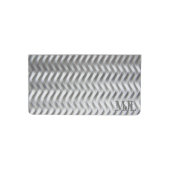 Stainless Steel Textured Industrial Metal Sheet Checkbook Cover (Front)