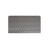 Stainless Steel Textured Industrial Metal Sheet Checkbook Cover (Back)