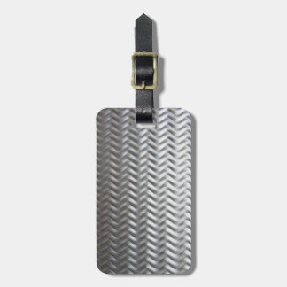 Stainless Steel Textured Industrial Metal Sheet Luggage Tag