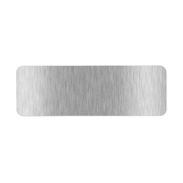 Stainless Steel Textured Label (Front)