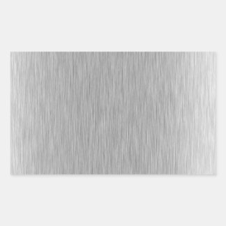Stainless Steel Textured Rectangular Sticker