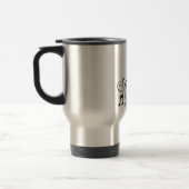 Stainless Steel Travel Mug with Music Notes (Left)