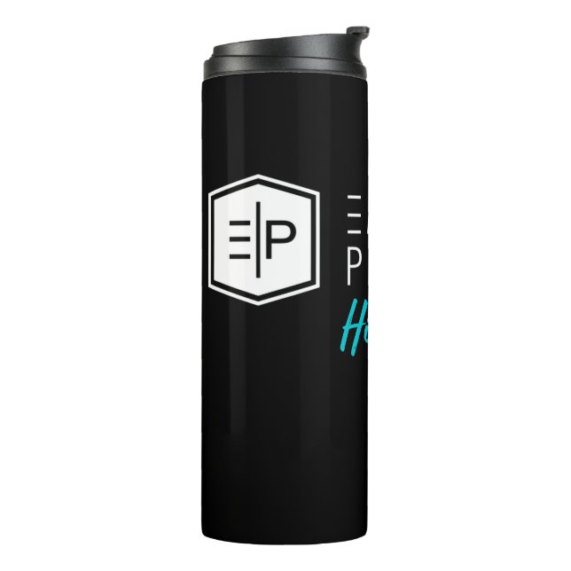 Stainless steel tumbler for hot and cold drinks (Rotated Left)