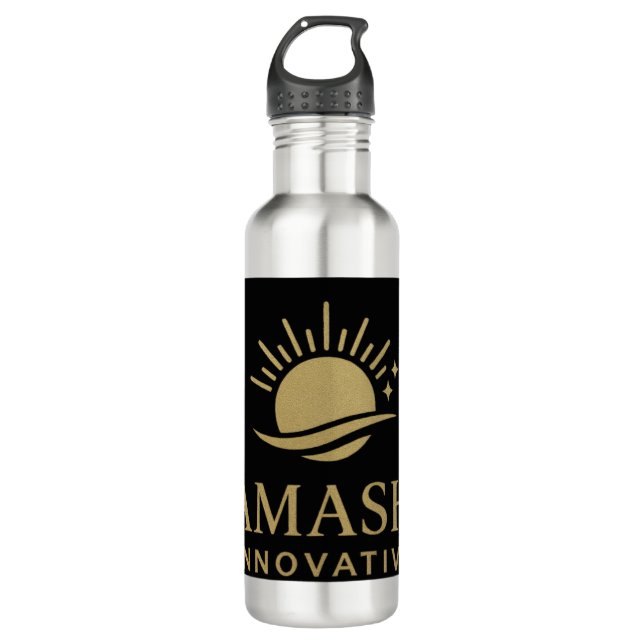 Stainless steel water bottle 24oz customize  (Front)