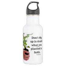 Stainless Steel Water Bottle Planted In Faith