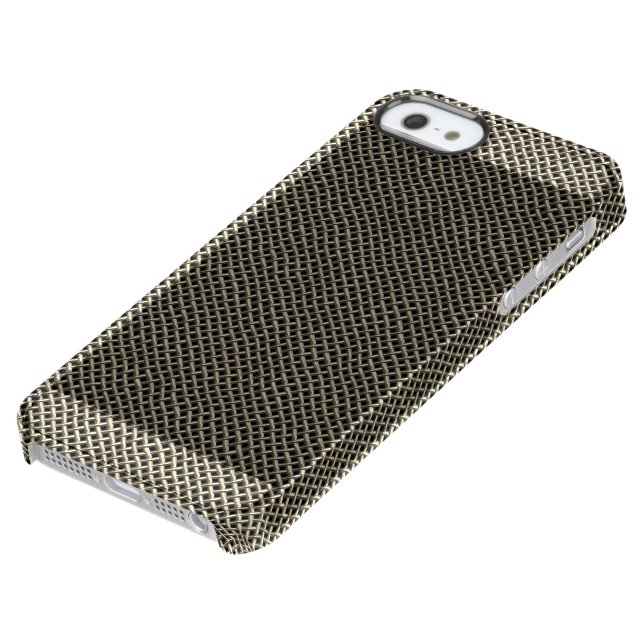 Stainless Steel Wire Mesh Pattern Uncommon iPhone Case (Bottom)