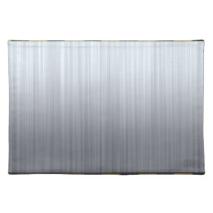 Stainless Steel with Hazard Stripes Placemat