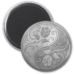 Stainless Steel Yin Yang Roses Magnet at Zazzle