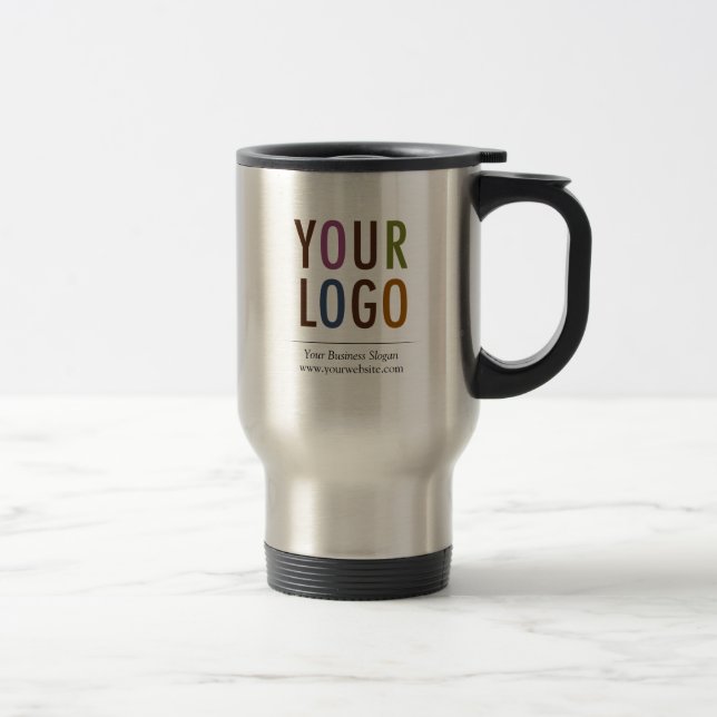 Stainless Travel Mug with Company Logo No Minimum (Right)
