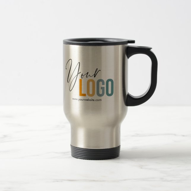 Stainless Travel Mug with Company Logo No Minimum (Right)