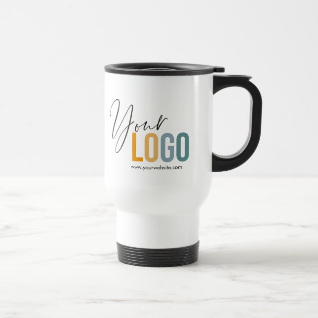 Stainless Travel Mug with Company Logo No Minimum (Right)