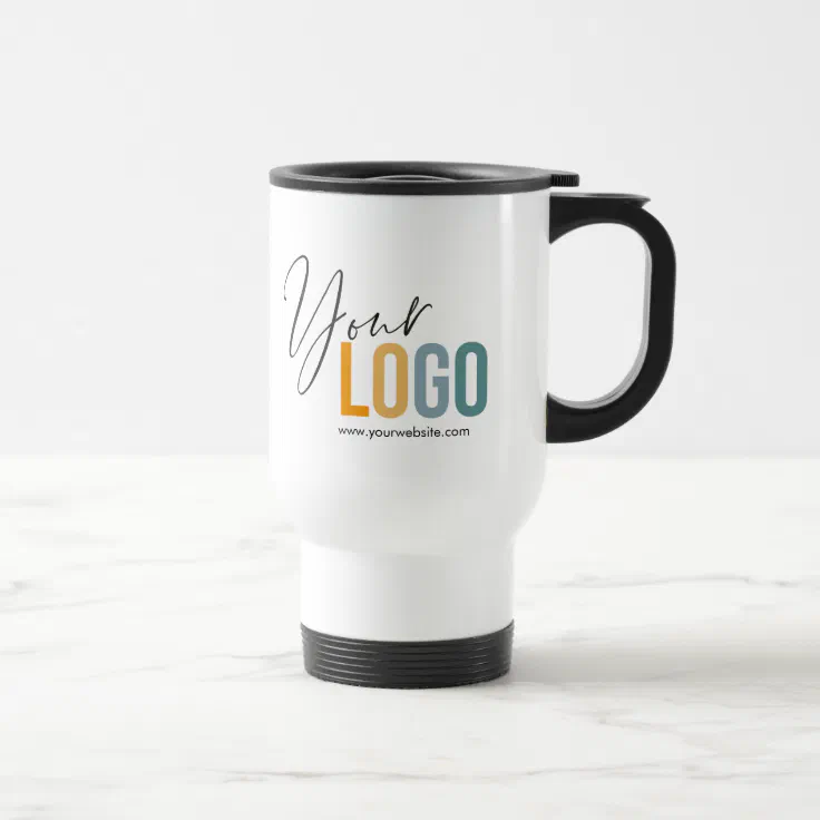 Stainless Travel Mug with Company Logo No Minimum Zazzle