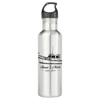Stainless Tumbler - the Anna Marie Boat Steel Water Bottle